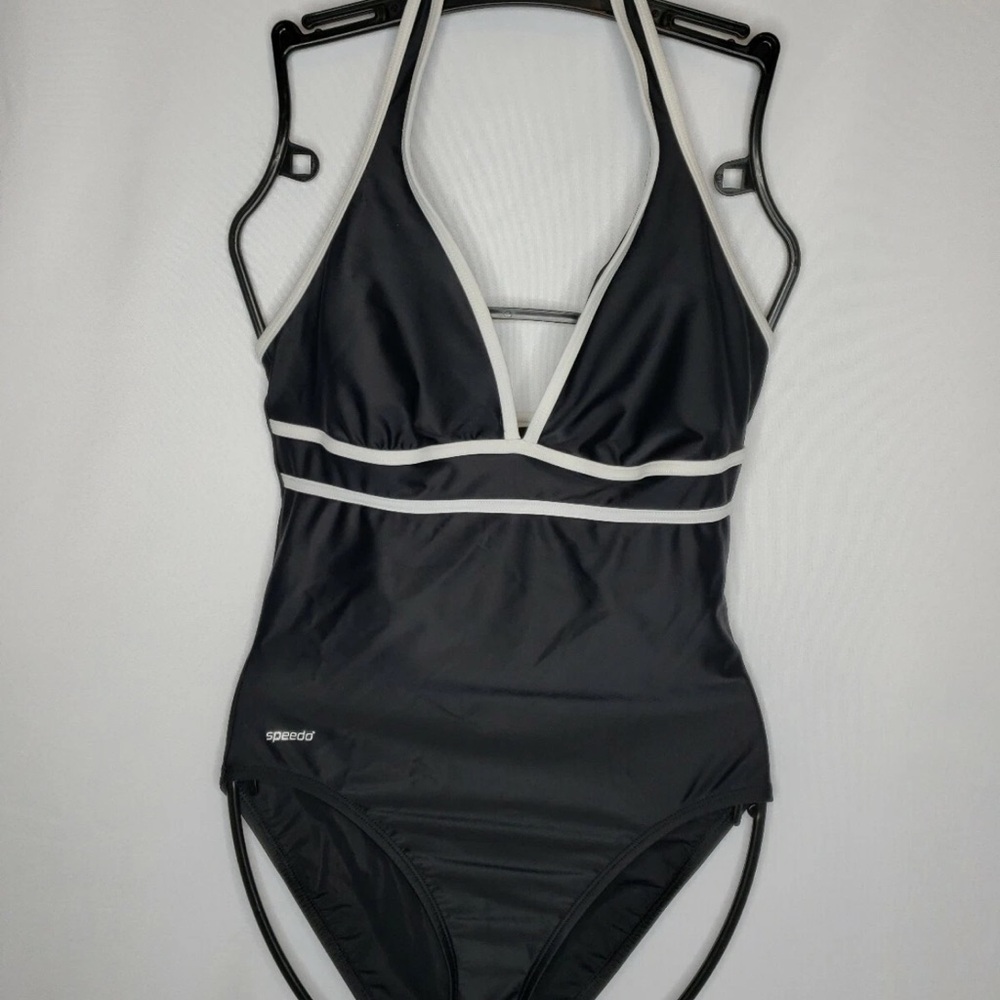 Splendid Women's Black and White One-Piece Swimsuit